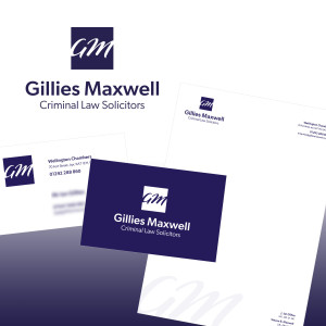 Logo Design, Business Card and Letterhead designed for Gillies Maxwell Solicitors